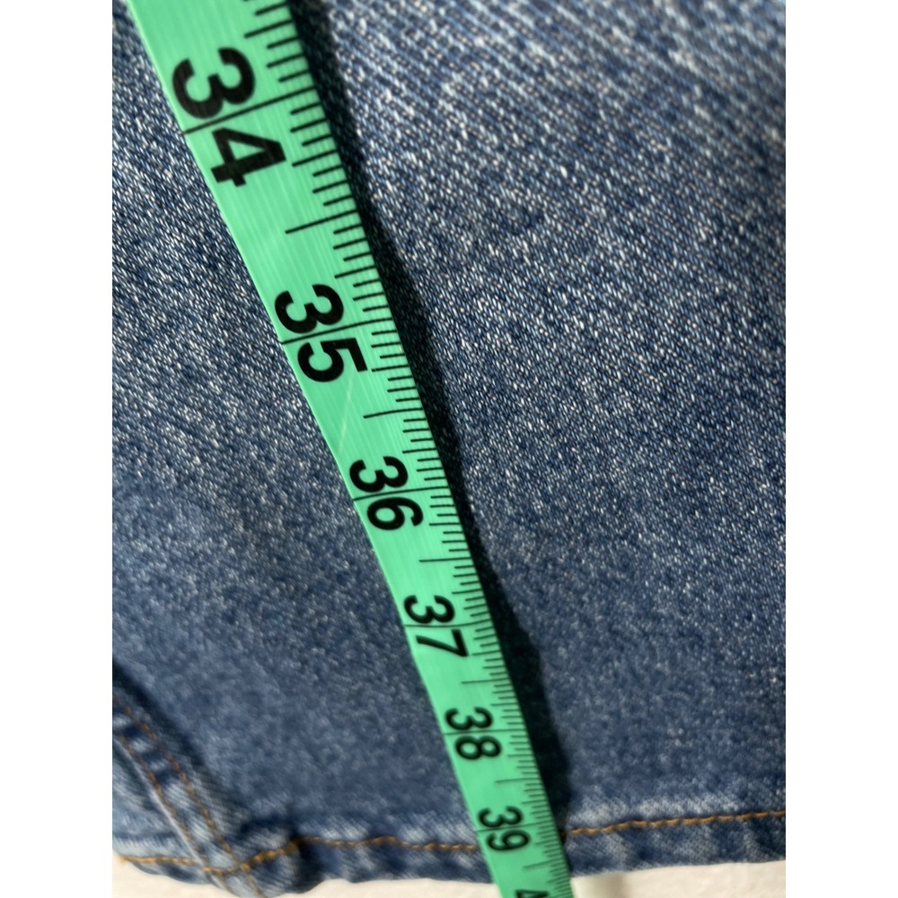 Zena Straight Leg Jeans Mens 27x27 Blue Medium‎ Wash Vintage 90s Denim - Picture 6 of 10